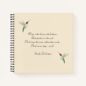 Hope Ruby-throated Hummingbirds Notizblock (Vorderseite)