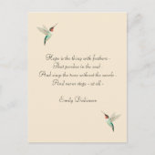 Hope Ruby-throated Hummingbirds Postkarte (Vorderseite)