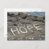 Hope Seashell Art Postkarte (Vorne/Hinten)