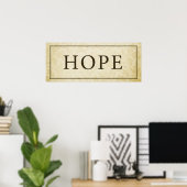 Hope Sign/Plaque Poster (Heimbüro)