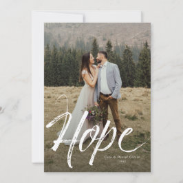 Hope simple holiday photo card feiertagskarte