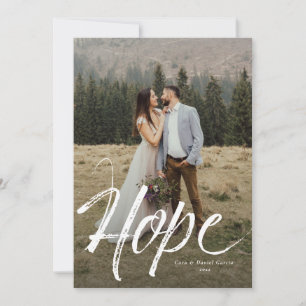 Hope simple holiday photo card feiertagskarte