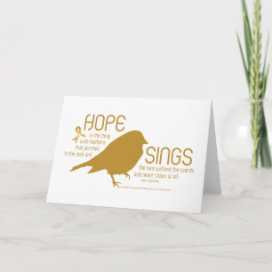 Hope Sings Gold Karte