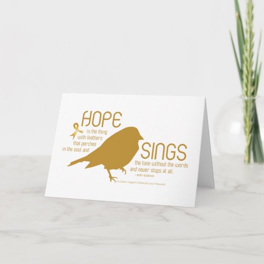 Hope Sings Gold Karte (Vorderseite)