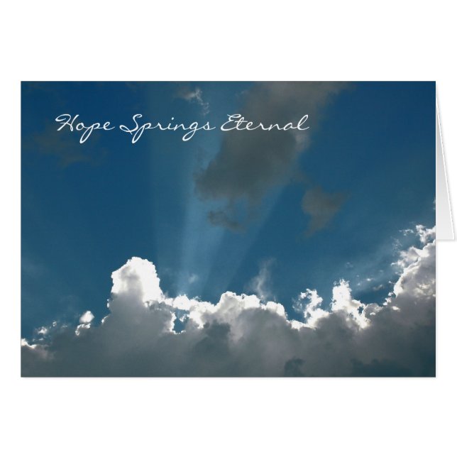 Hope Springs Eternal Card (Vorderseite (Horizontal))