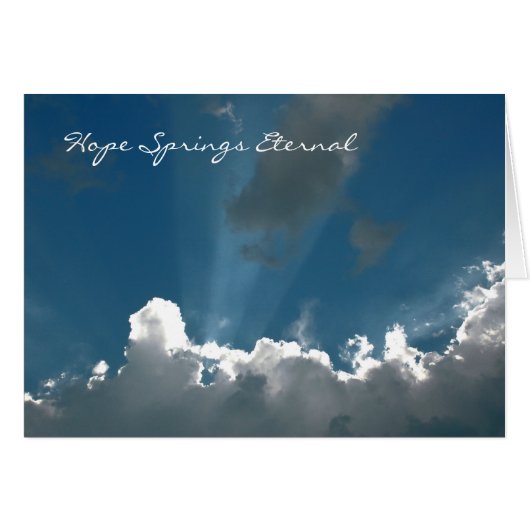Hope Springs Eternal Card (Vorderseite (Horizontal))
