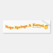 Hope Springs Eternal Kernel Sprichwort Autoaufkleber (Vorne)