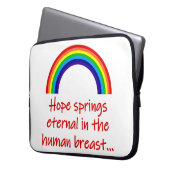 Hope Springs Eternal Laptopschutzhülle (Vorderseite Links)