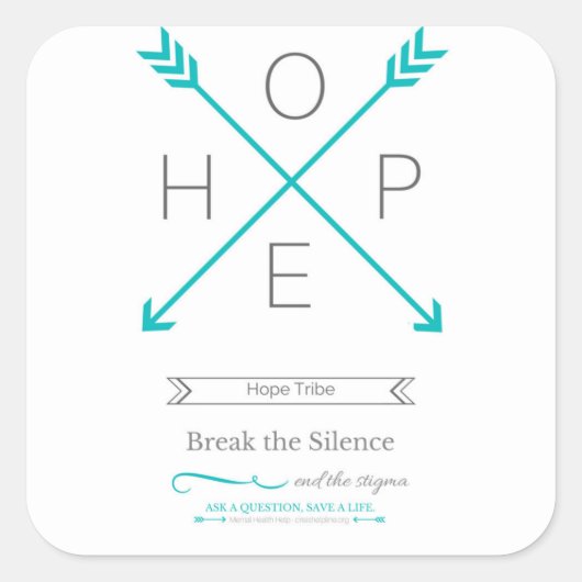 Hope Stam Sticker - Beenden Sie das Stigma (Vorderseite)