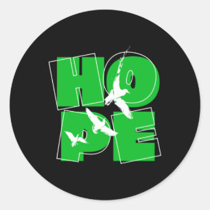 Hope Sticker1 Runder Aufkleber
