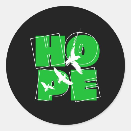 Hope Sticker1 Runder Aufkleber (Vorderseite)