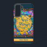 Hope Stronger als Angst Inspiration Samsung Fall Samsung Galaxy Hülle<br><div class="desc">Hoffnung ist stärker als Angst! Dieses freundliche Inspirivity Handy wird die perfekte Ergänzung zu Ihrem Handy sein. Ändern Sie die personalisierte Banner-Bar mit Ihrem Namen oder Ihrem Lieblings-Zitat. Stellen Sie Ihr Telefon mit diesem trendigen Gehäuse nie wieder ein. Das lustige Blumenmuster verleiht Ihrem Handy ein stilvolles, modernes Ambiente. Für mehr...</div>