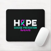 Hope Suicide Prevention Ribbon Depression Suicide  Mousepad (Mit Mouse)