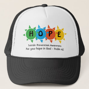 HOPE Suizidprävention Benutzerdefinierte Schrift Truckerkappe