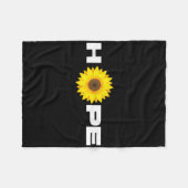 Hope Sunflower Fleecedecke (Vorderseite (Horizontal))