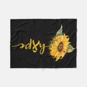 Hope Sunflower Yellow Ribbon Kinderkrebs Krieg Fleecedecke (Vorderseite (Horizontal))