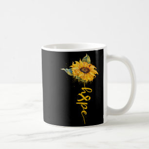 Hope Sunflower Yellow Ribbon Kinderkrebs Krieg Kaffeetasse