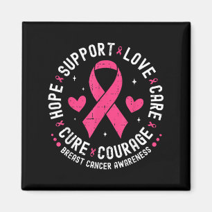 Hope Support Liebe Care Breast Cancer Awareness Bu Magnet