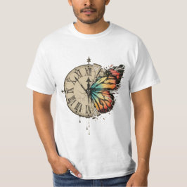 Hope Takes Time – Inspirational Clock & Butterfly  T-Shirt
