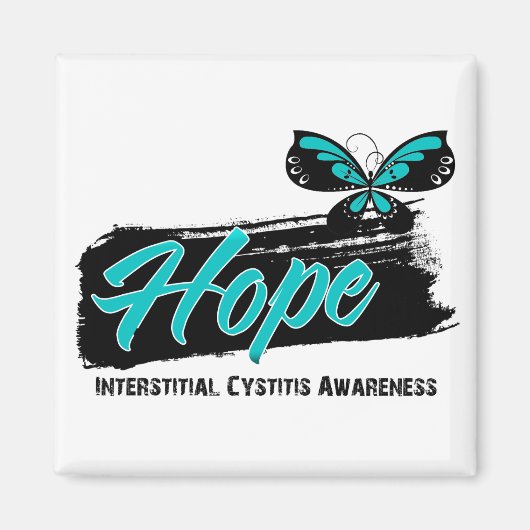 Hope Tattoo Butterfly Interstitial Cystitis Magnet (Vorne)