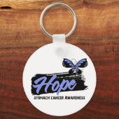 Hope Tattoo Butterfly Magenkrebs Schlüsselanhänger (Vorderseite)