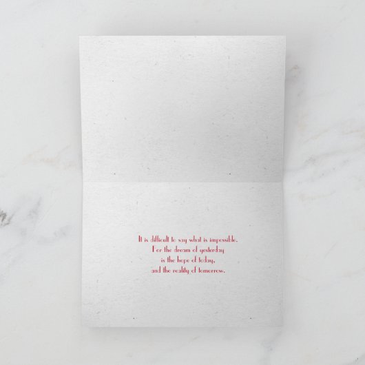 Hope text in red stitches karte (Innenseite)