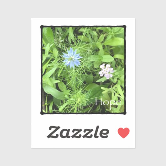 Hope Tiny 2 x 2 Vinyl Aufkleber (Blatt)