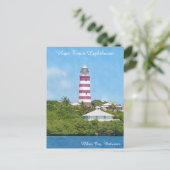 Hope Town Lighthouse Elbow Cay, Bahamas Postkarte (Stehend Vorderseite)