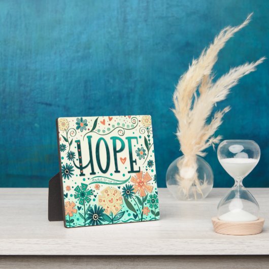 Hope Turquoise Inspiration Hübsch Fotoplatte (InSitu)