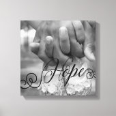 HOPE Typografy Foto Overlay Leinwanddruck (Vorderseite)
