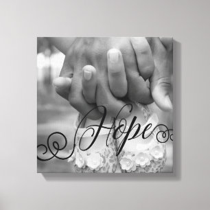 HOPE Typografy Foto Overlay Leinwanddruck