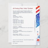 Hope Unity Gratitude Logo Flag Fundraiser Dinner Einladung (Rückseite)