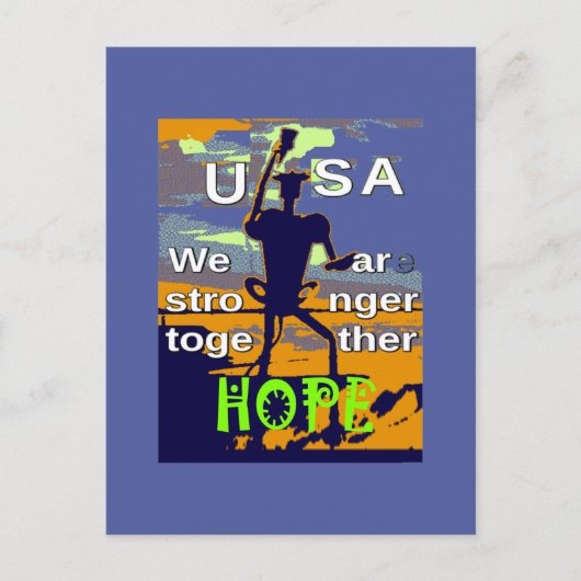 Hope USA Wir sind enger Together Inspiration Postkarte (Vorderseite)