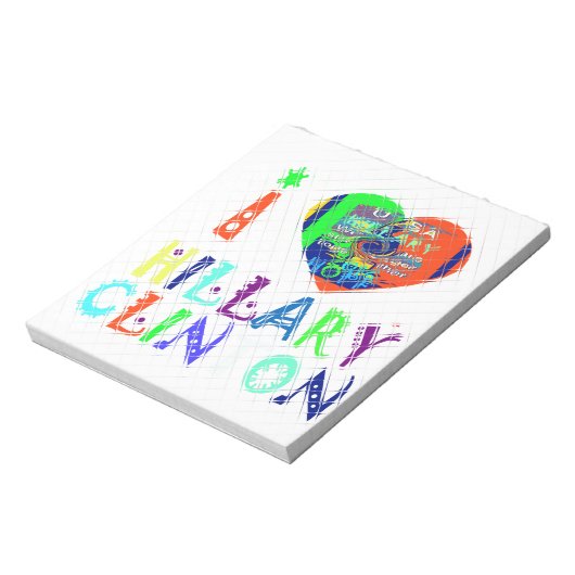 Hope Vote Blue Lovely Reflection Phantastisch Hill Notizblock (Rotiert)