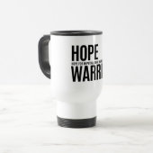 Hope Warrior - Travel Mug (weiß) Reisebecher (Vorderseite Links)