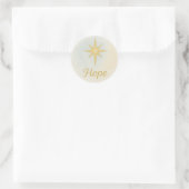 “Hope” Watercolor Christmas Sticker (Tasche)