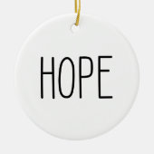 HOPE Weihnachtsfeiertage Keramik Ornament (Vorne)