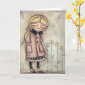 Hope Whispers - Grußkarte Karte (Gelbe Blume)