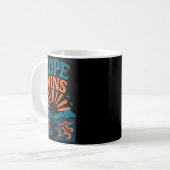 Hope Wins Romans 15_13 Sunrise Ocean Christian Kaffeetasse (Vorderseite Links)
