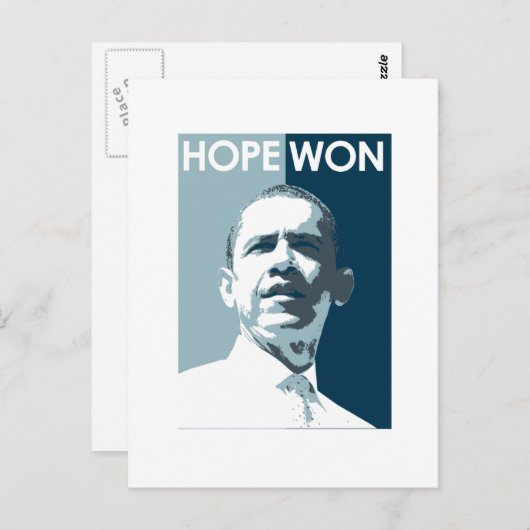 Hope Won Postkarte (Vorne/Hinten)