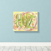 Hope Word Art Malerei Wrapped Canvas Art Leinwanddruck (Insitu (Holzboden))
