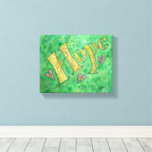 Hope Word Art Malerei Wrapped Canvas Art Leinwanddruck (Insitu (Holzboden))