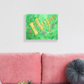 Hope Word Art Malerei Wrapped Canvas Art Leinwanddruck (Insitu (Wohnzimmer))