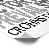 Hope Word Collage Crohn-Krankheit Poster (Ecke)