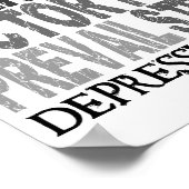 Hope Word Collage Depression Poster (Ecke)