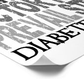 Hope Word Collage Diabetes Poster (Ecke)