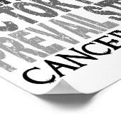 Hope Word Collage General Cancer Poster (Ecke)