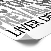 Hope Word Collage Liver Disease Poster (Ecke)