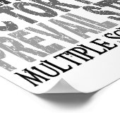 Hope Word Collage Multiple Sklerose Poster (Ecke)