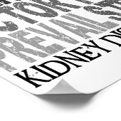 Hope Word Collage Nierenerkrankung Poster (Ecke)